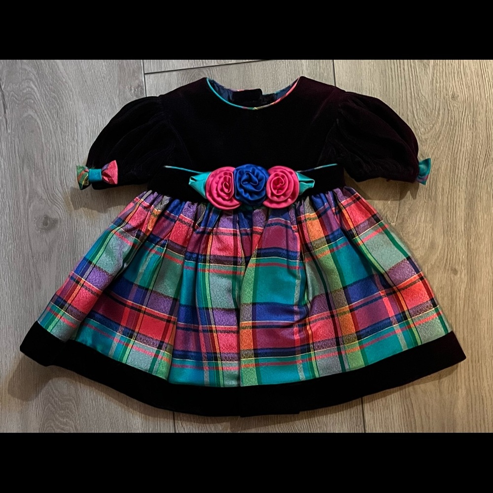 Christmas Fancy Dress Velvet Lined Dorissa International Nicole 18 Mths Holiday